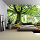 Nature Forest Thick Tree Wall Tapestry Large 3D Print