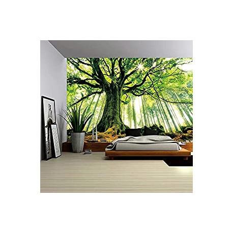Nature Forest Thick Tree Wall Tapestry Large 3D Print