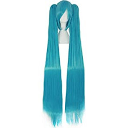 40 Inch 100 cm Black Long Straight Cosplay Costume Wig