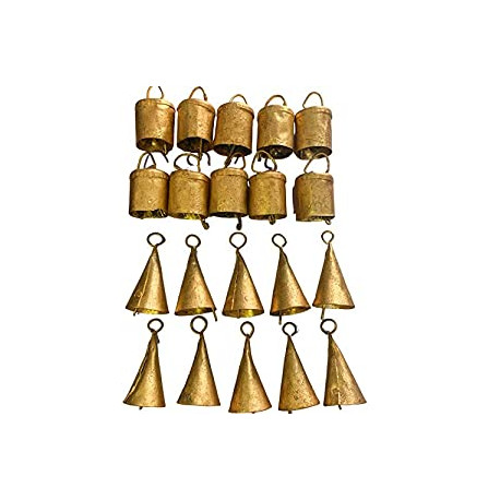 Vintage Indian Tin Bells Rustic Chime
