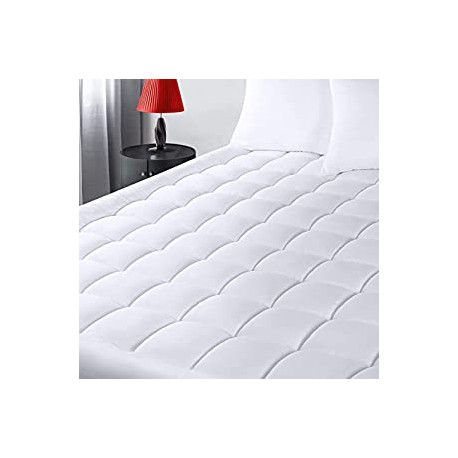 Bedding Quilted Fitted Premium Mattress Pad Full Size
