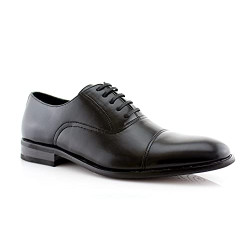 Mens Classic Captoe Lace Up Oxford Casual Dress Shoes