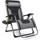Luxspire Zero Gravity Chair XL, Padded Oversized Outdoor Lounge Recliner, Folding Adjustable Camping Chair, Patio Beach B