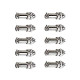 10 Pairs 12mm Thread 4 Pins Male Female Panel Metal Aviation Wire Connector