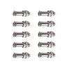 10 Pairs 12mm Thread 4 Pins Male Female Panel Metal Aviation Wire Connector