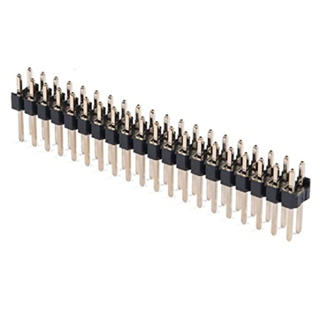 0.1" 2x20-pin Strip Dual Male Header for Raspberry Pi Zero GPIO(Pack of 10)