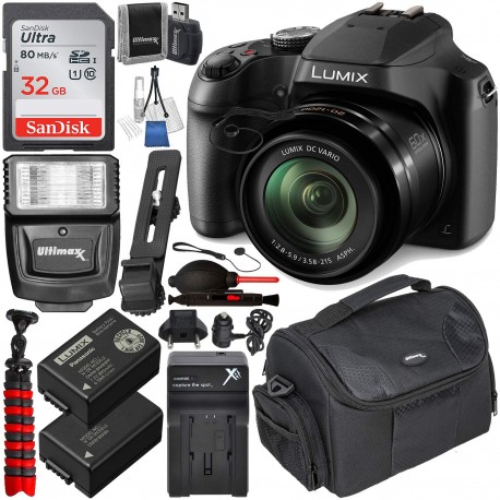 Panasonic Lumix DC-FZ80 Digital Camera with Essential Accessory