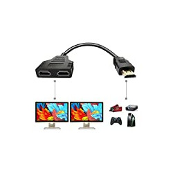 HDMI Splitter Adapter Cable - HDMI Splitter 1 in 2 Out