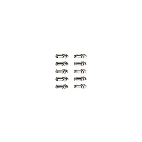 10 Pairs 12mm Thread 4 Pins Male Female