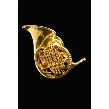 French Horn Jewellery Pin