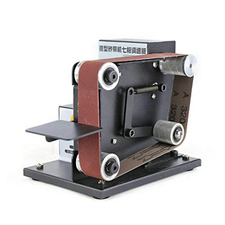 Upgraded Mini Electric Belt Sander Portable Machine 8000rpm Grinder DIY Polishing