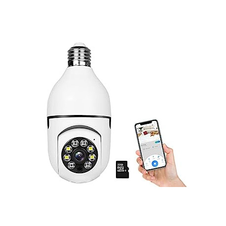 Pack 3 of 360 Camera, Light Bulb Camera Full HD 1080P