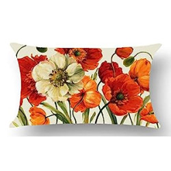 Sofa Living Room Throw Pillow Case Cushion Cover Rectangle 12x20 Inches