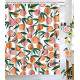 Bathroom Shower Curtain Set with 12 Hooks, Peachy Pink 72"×72"