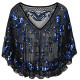 Women's 1920s Sequin Shawls Sparkly Flapper