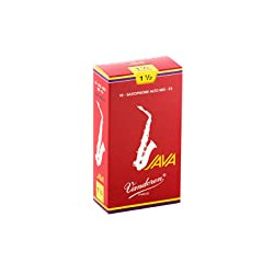 SR2615R Alto Sax JAVA Red Reeds Strength 1.5 Box of 10