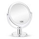 Magnifying Makeup Mirror Double Sided, 1X 10X Magnification Mirror