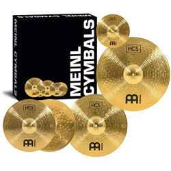 Meinl Cymbal Set Box Pack with 14” Hihats, 20” Ride, 16” Crash, Plus a FREE 10” Splash