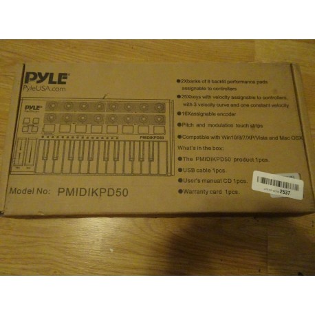 PMIDIKPD50 MIDI Keyboard System
