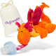Baby Pacifier Holder Stuffed Animal with Detachable Binky