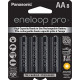 eneloop pro AA High Capacity Ni-MH Pre-Charged Rechargeable Batteries, 8-Battery Pack