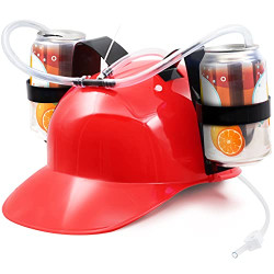 Drinking Helmet - Can Holder Drinker Hat Cap