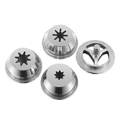 3 Sizes Stainless Steel Hollow Churro Nozzles Attachment