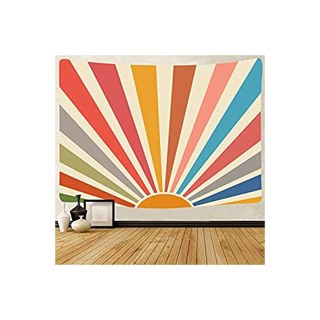 Print Hippie Bohemian Decor for Dorm Living Room Nursery Bedroom (51 x 59inch)