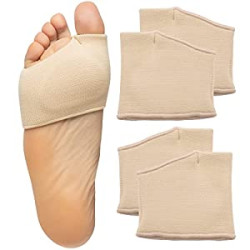 2 Pairs Ball of Foot Cushions (Medium, Beige)