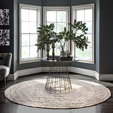 Rigo Hand woven Farmhouse Jute Area Rug