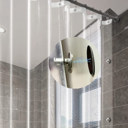 Shower Curtain Liner with Side Magnets Closure