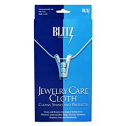 Blitz 9617 Jewelry Care Cloth for Cleaning, Shining, and Protecting, 6-Pack