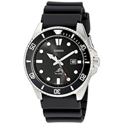 Casio Men's MDV106-1AV 200M Duro Analog Watch, Black