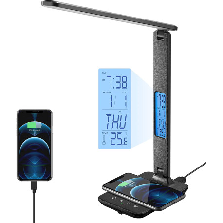 LED Desk Lamp with Wireless Charger