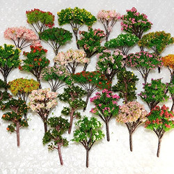 25pcs Mixed Model Trees Model Train Scenery Architecture Trees Model Scenery