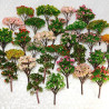 25pcs Mixed Model Trees Model Train Scenery Architecture Trees Model Scenery