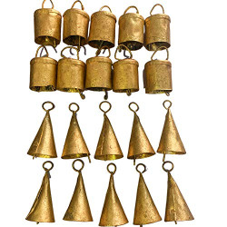 Vintage Indian Tin Bells Rustic Chime Vintage Jingle Bell