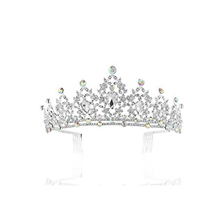 Vintage Crystal Queen Crown Tiara