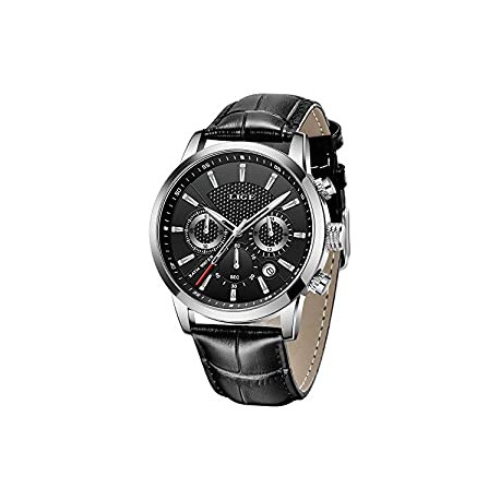 Mens Watches Fashion Simple Leather Analog