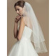 2 Tiers Wedding Veil Elbow Length Short Bride Hair Accessoies Bridal Tulle