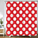 Red and White Polka Dots Shower Curtain