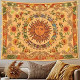 Tapestries for Bedroom Dorm Living Room (Orange, 36'' × 48'')