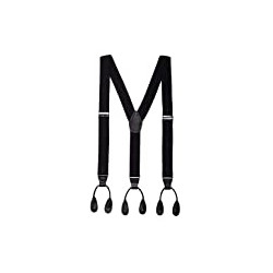 49 Inch Y-Back Adjustable Elastic Tuxedo Suspenders