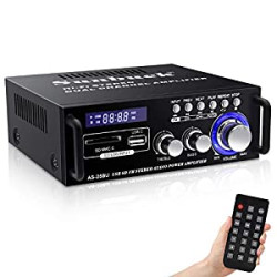 Bluetooth Audio Power Amplifier, 180W 2 Channel Stereo Receiver System