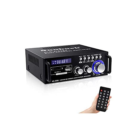 Bluetooth Audio Power Amplifier, 180W 2 Channel Stereo Receiver System
