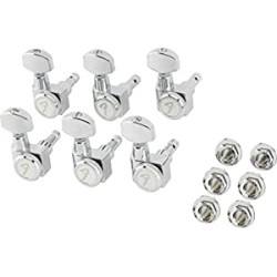 Fender Deluxe Locking All Short Post Guitar Tuners, Chrome