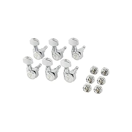 Fender Deluxe Locking All Short Post Guitar Tuners, Chrome