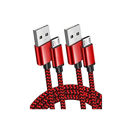2Pack 10ft Long Micro USB Android Charger Cable Fast
