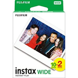 Fujifilm instax Wide Instant Film, 20 Exposures, White, Old Packaging