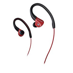 Pioneer Ironman Sweat-Resistant Sports Earphones, Red(SE-E3M(R)